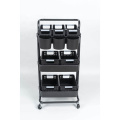 3 Tier Home Storage Metal Kitchen black color Trolley Cart